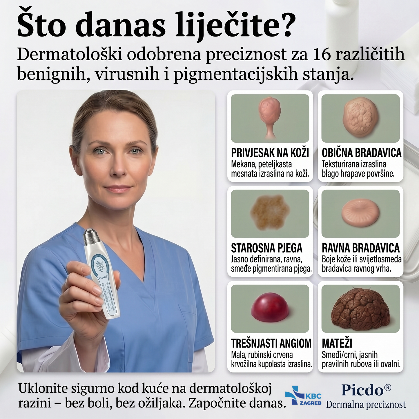 𝐏i𝐜𝐝o® 𝟕-𝐝𝐧𝐞𝐯𝐧𝐢 𝐨𝐝𝐬𝐭𝐫𝐚𝐧𝐣𝐢𝐯𝐚č 𝐛𝐫𝐚𝐝𝐚𝐯𝐢𝐜𝐚 𝐢 𝐦𝐫𝐥𝐢𝐚(Rollerball bez boli, bez ožiljaka)💪