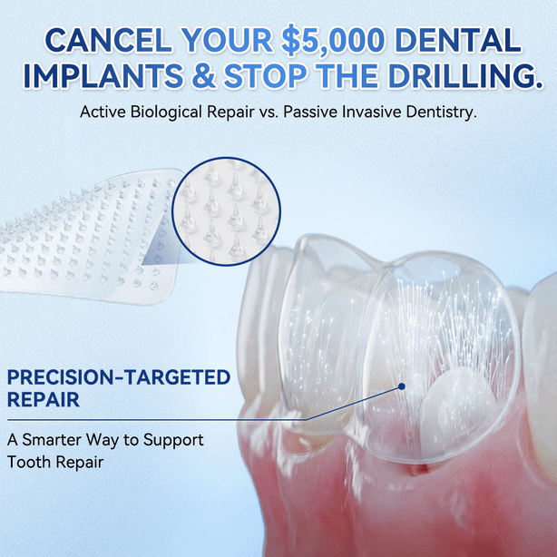 🦷𝐆𝐥𝐢𝐦𝐦𝐞𝐫𝐥𝐲® Tideglusib flaster s mikroiglama za popravak zubi i desni|Napredne trakice za aktivaciju matičnih stanica (obnavljaju caklinu i dentin, jačaju desni, uklanjaju kamenac i neugodne mirise, zaustavljaju osjetljivost zuba)) 3.0