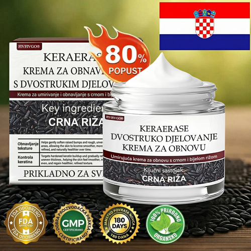 FIVFIVGO® Umirujuća krema za obnovu s crnom i bijelom rižom👨‍⚕️Odobrena od strane HALMED (Uklanjanje bradavica i kožnih izraslina, senilne purpure, angioma trešnje, raka kože i seboroične keratoze.👨‍⚕️