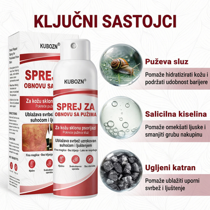 KUBOZN® SPREJ ZA OBNOVU SA PUZIMA za svrbežnu, perutavu kožu kod psorijaze