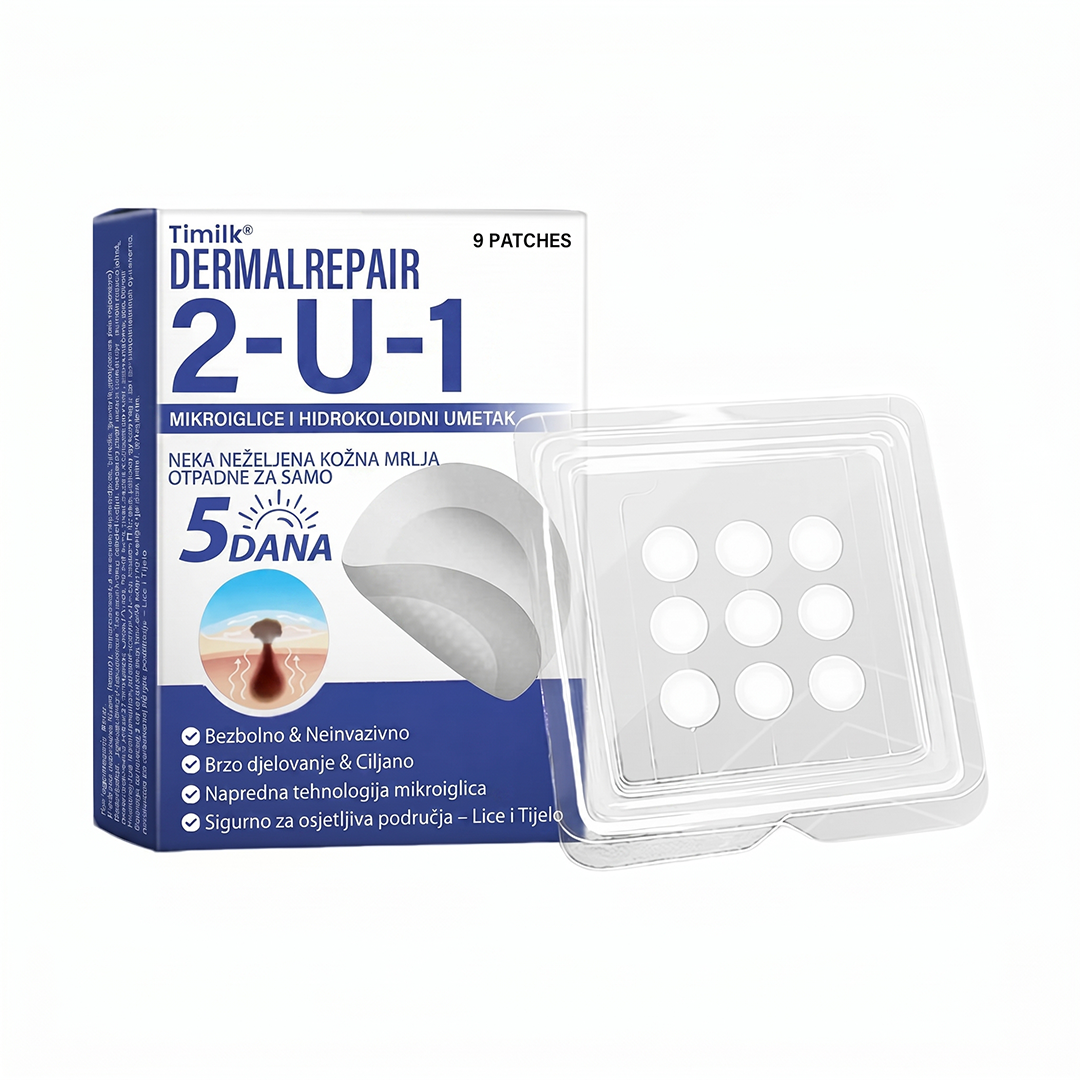 🔥Timilk® Dermalna Obnova 2-U-1 Mikroiglice & Hidrokoloidni flaster 💉| Sredstvo za uklanjanje podignutih madeža, akni, ravnih bradavica i kožnih izraslina | Ublažava bore, ožiljke i mrlje | Nevidljivi flasteri za prištiće za lice i tijelo💎